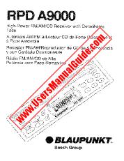 Voir RPD A9000 pdf Manuel de l'utilisateur - Récepteur FM / AM / CD haute puissance avec face amovible