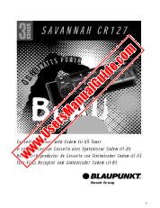 Voir Savannah CR127 pdf Manuel de l'utilisateur