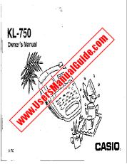Ansicht KL-750 pdf Benutzerhandbuch