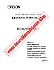 Voir C11C823914 pdf Interface Guide d'installation d'EpsonNet Web Manager
