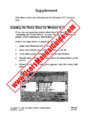 Voir EPL-xxxx pdf Supplément pour Windows NT 4