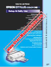 Voir Stylus Color 740 pdf Configuration de l'utilisation quotidienne