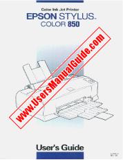 Voir Stylus Color 850 pdf Guide de l'utilisateur