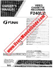 Ansicht F240LB pdf Videokassettenrecorder Bedienungsanleitung