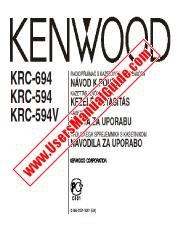 View KRC-594V pdf Czech, Hungarian, Croatian, Slovene User Manual
