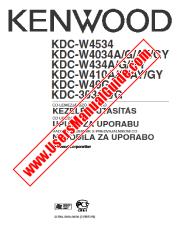View KDC-W4034 pdf Hungarian, Croatian, Slovene User Manual
