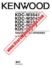 View KDC-W3541 pdf Slovene User Manual