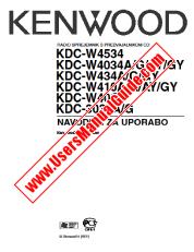 View KDC-W4034 pdf Slovene User Manual