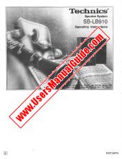 Vezi SB-LB910 pdf Tehnica - instrucțiuni de utilizare