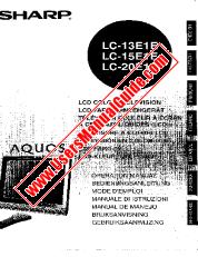 Ansicht LC-13/15/20E1E pdf Bedienungsanleitung, Auszug der Sprache Spanisch