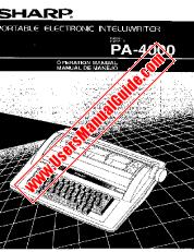 Ansicht PA-4000 pdf Bedienungsanleitung, Englisch