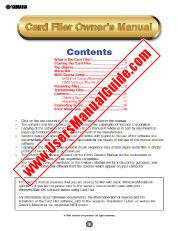 Ansicht Card Filer pdf Bedienungsanleitung