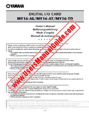 Vezi MY16-TD pdf Manualul proprietarului