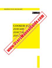 Ansicht ZHC605X pdf Bedienungsanleitung - Artikelnummer: 949610926