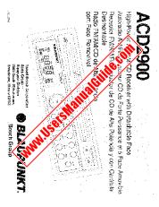 Visualizza ACD2900 pdf Manuale d'uso