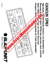 Ver Cancun CR63 pdf Manual del usuario - Receptor de casete / FM / AM de alta potencia con cara desmontable