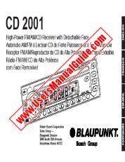 Ver CD 2001 pdf Manual del usuario - Receptor de FM / AM / CD de alta potencia con cara desmontable