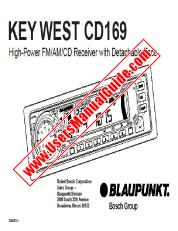Vezi Key West CD169 pdf Manual de utilizare - Receptor FM/AM/CD de mare putere cu față detașabilă