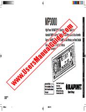 Ver MP3000 pdf Manual del usuario - Receptor FM / AM / CD / MP3 de alta potencia con cara desmontable