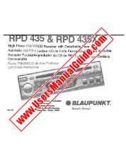 Ver RPD 435 pdf Manual del usuario - Receptor de FM / AM / CD de alta potencia con cara desmontable