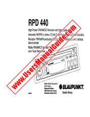 Vezi RPD440 pdf Manual de utilizare - Receptor FM/AM/CD de mare putere cu față detașabilă