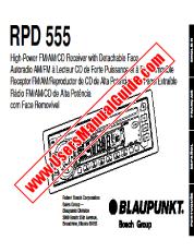 Ver RPD555 pdf Manual del usuario - Receptor de FM / AM / CD de alta potencia con cara desmontable