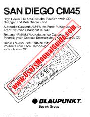 Vezi San Diego CM45 pdf Manual de utilizare - Receptor FM/AM cu Casetofon de mare putere cu schimbător de CD și față detașabilă