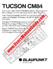 Ver Tucson CM84 pdf Manual del usuario - Receptor de casete / FM / AM de alta potencia con lógica completa con control de cambiador de CD y cara totalmente desmontable