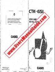 Voir CTK-651 pdf Mode d'emploi