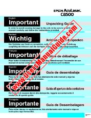 Ver AcuLaser C8500 pdf Guía de desembalaje