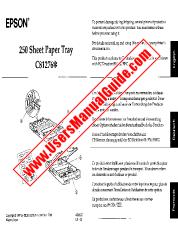 Ver C812763 250 pdf Bandeja de hojas de papel