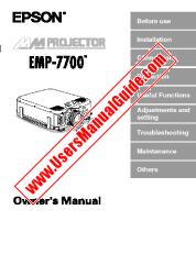 Voir EMP-7700 pdf Manuel d'utilisation