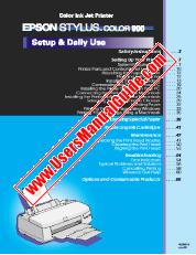 Voir Stylus Color 900 pdf Configuration de l'utilisation quotidienne