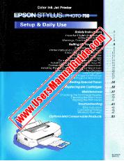 Voir Stylus Photo 750 pdf Configuration de l'utilisation quotidienne