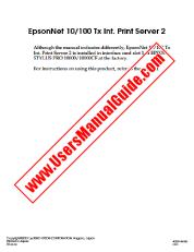 Ansicht Stylus Pro 10000 pdf Hinweis zur Netzwerkkarte