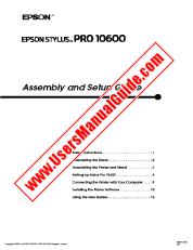 Voir Stylus Pro 10600 pdf Guide d'assemblage et de configuration