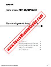 Voir Stylus Pro 7600 pdf Guide de déballage et de configuration