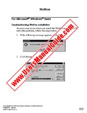 Visualizza Stylus Scan 2500 pdf Avviso-Winfax PhotoDeluxe Acrobat MacOS9