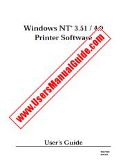 Voir Windows NT Printer Software pdf Manuel de l'utilisateur