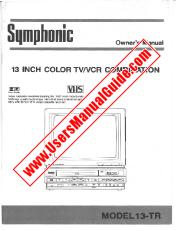 Ver 13TR pdf Unidad de combo de televisor / VCR de 13  inch Manual del usuario