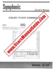 Voir 19TR pdf Manuel de 19  inch Télévision / Magnétoscope propriétaire de l'unité