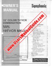 View 19TVCRMKIIIS pdf 19 inch  Television / VCR Combo Unit Owner's Manual