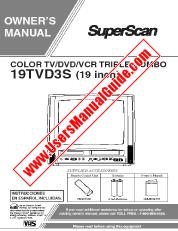 Ver 19TVD3S pdf Unidad de combo TV / DVD / VCR de 19  inch Manual del usuario