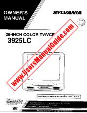 Vezi 3925LC pdf Manual 25  inch Televizor / VCR Combo Unitatea proprietarului