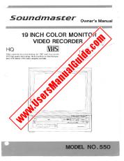 Ver 550 pdf Unidad de combo de televisor / VCR de 19  inch Manual del usuario