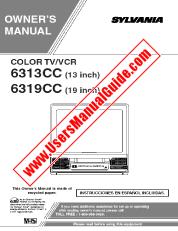 Ver 6313CC pdf Unidad de combo de televisor / VCR de 13  inch Manual del usuario