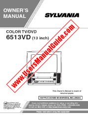 Ansicht 6513VD pdf 13  inch TV / DVD Combo Unit Bedienungsanleitung