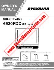 Ver 6520FDD pdf Unidad de combo TV / DVD de 20  inch Manual del usuario