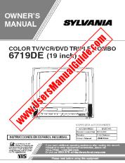 Ver 6719DE pdf Unidad de combo TV / DVD / VCR de 19  inch Manual del usuario