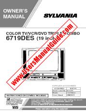 Ver 6719DES pdf Unidad de combo TV / DVD / VCR de 19  inch Manual del usuario